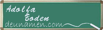 Adolfa Boden Visitenkarte